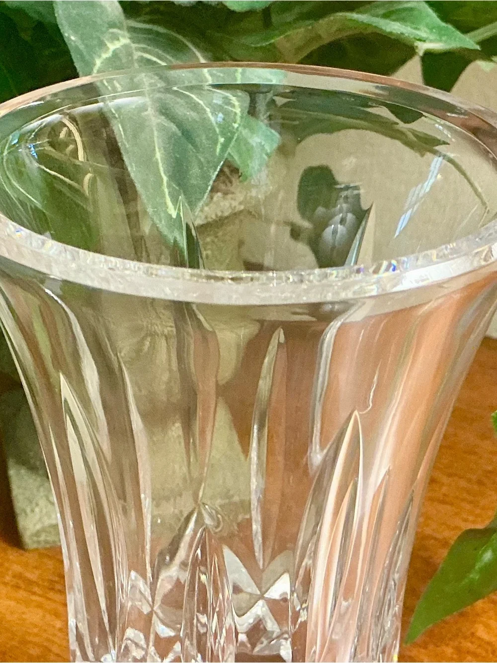 Waterford Lismore Pattern Crystal Vase 7”H